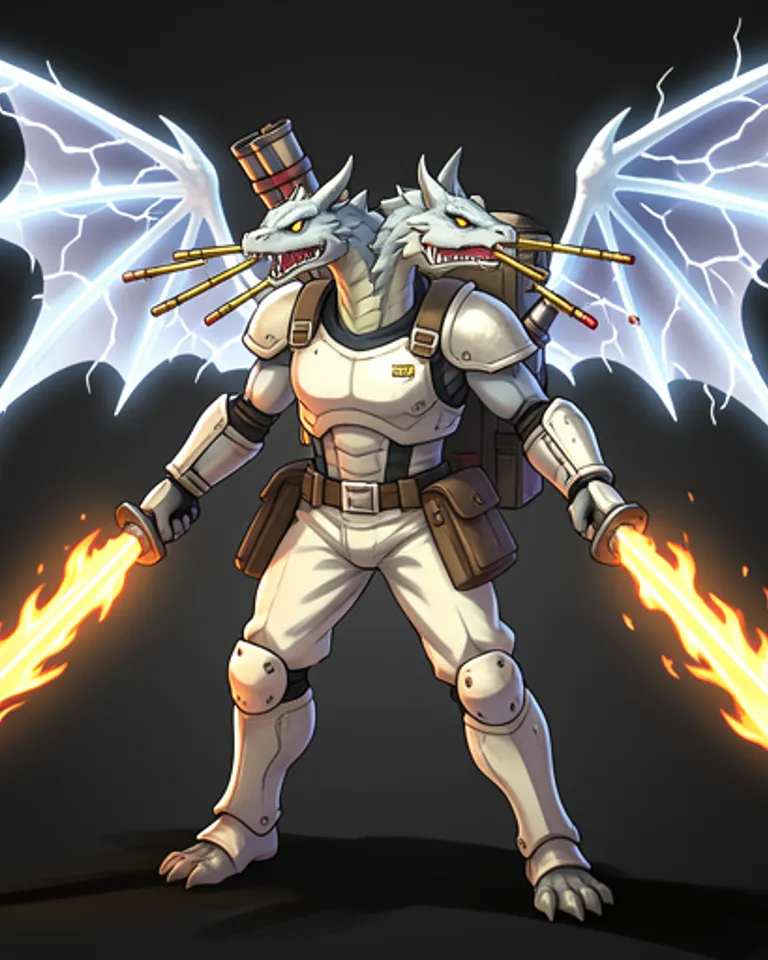 Portrait of Bullet dragonkin of God,Glocky