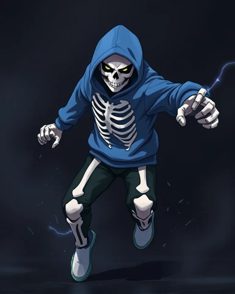 Portrait of Sans from undertale