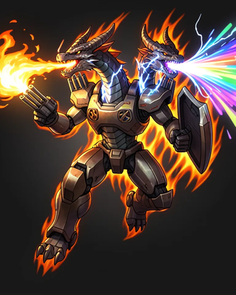 Portrait of Robo-demon the mechadragon