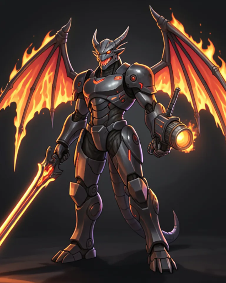 Portrait of Mecha Dragon - Weapon R