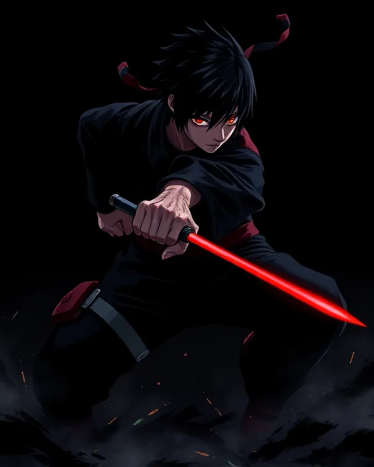 Portrait of Itachi of the sharingan