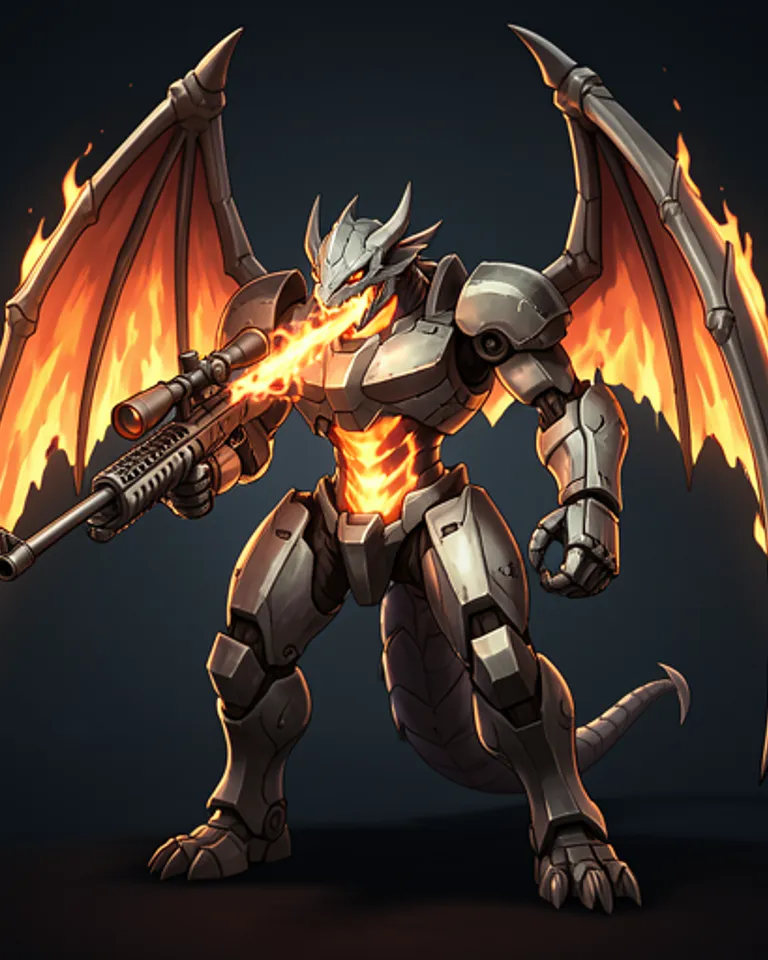Portrait of Mecha Dragon - Snipe