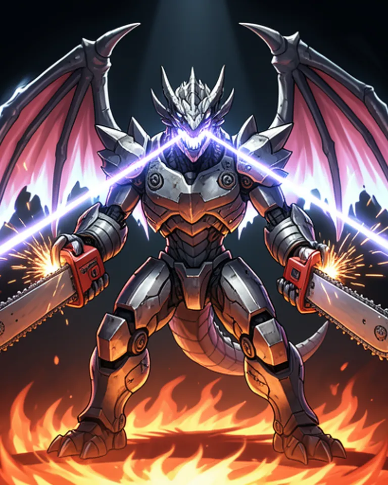 Portrait of DRKE the Mecha-Dragon of Doom