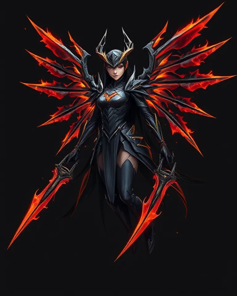Portrait of Vaelia, the Ashen Blade