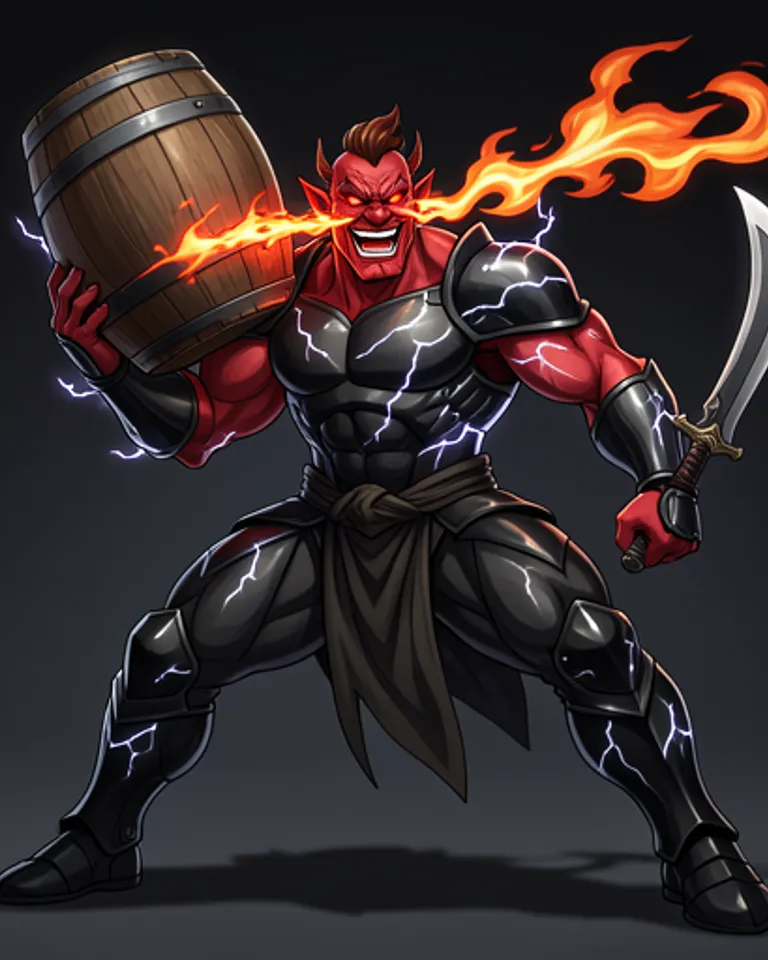 Portrait of Drunken Master Oni