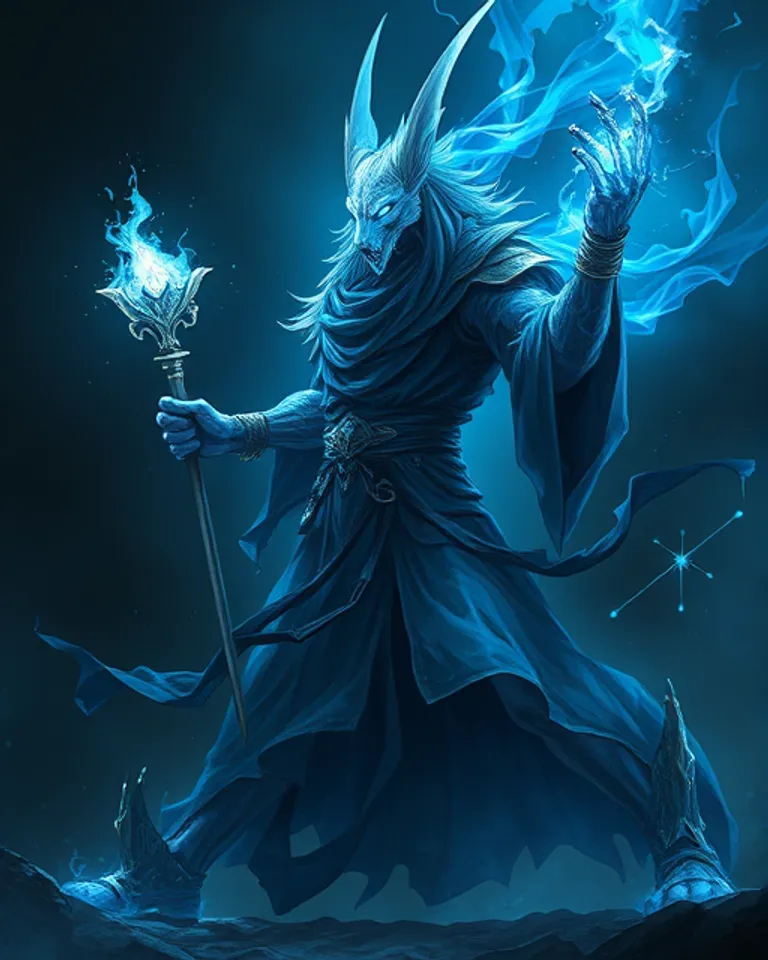 Portrait of Ghost of Anubis, Judge of Souls
