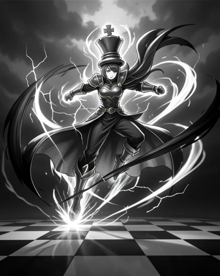 Portrait of The chess queen, ruler of all