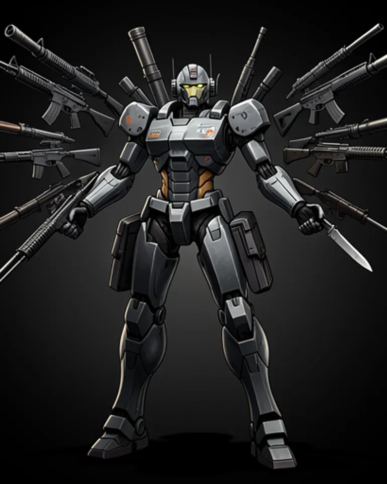 Portrait of 100 Guns Wielder