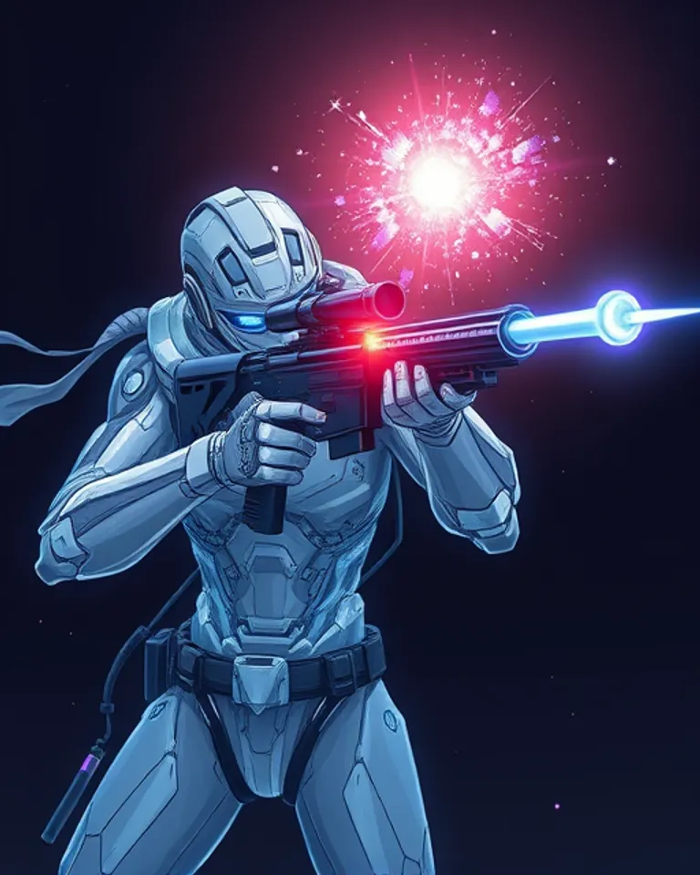 Portrait of Invisible Reality-Erasing Sniper