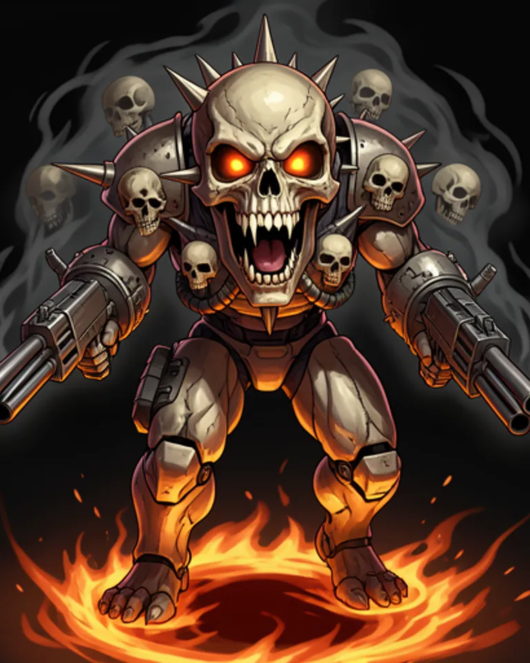Portrait of The Screaming Skull