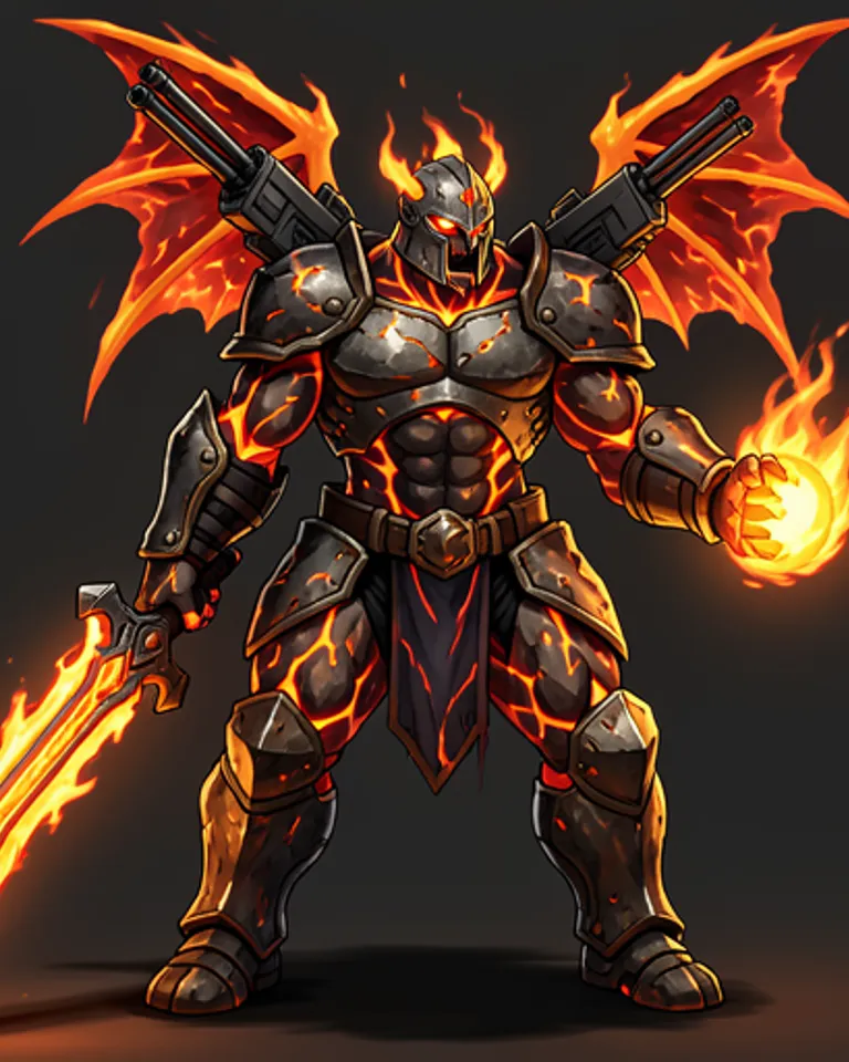 Portrait of Malakith the lavalord