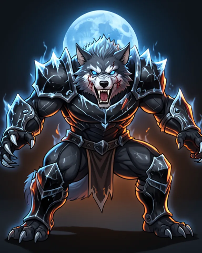 Portrait of Frost Werewolf
