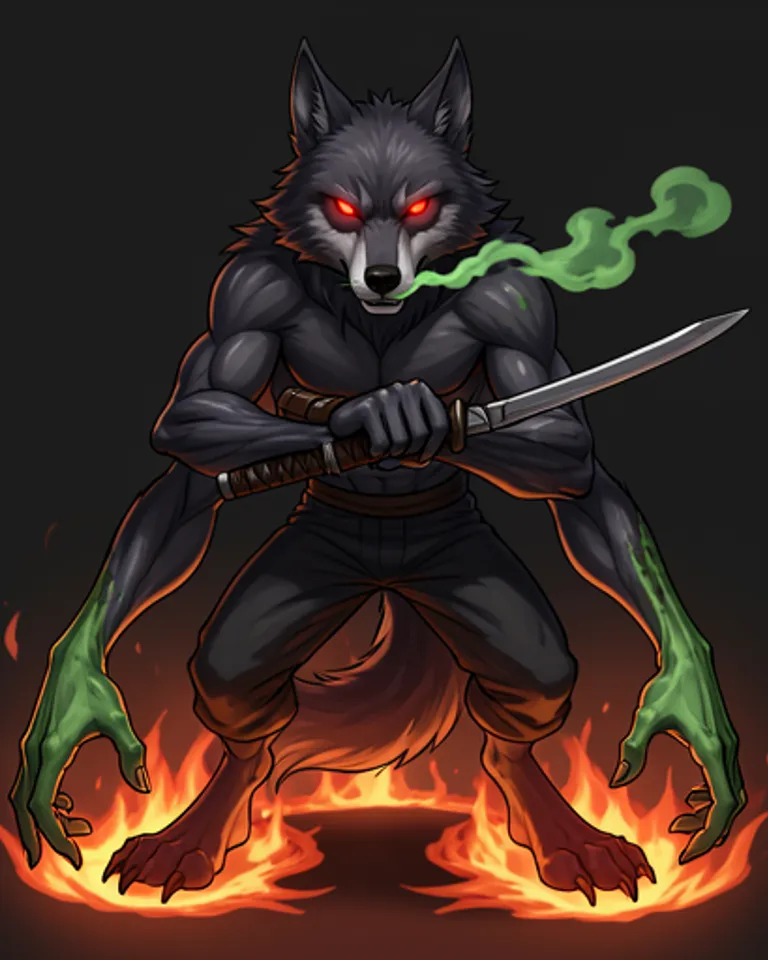 Portrait of Zorith hound of the underworld