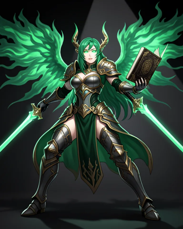 Portrait of Emerald Ice Empress of the Void