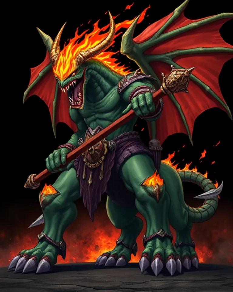 Portrait of Cyrillisc, Dread Pit Lord