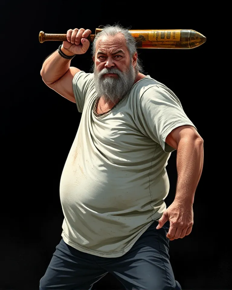 Portrait of Violenzo the drunk hobo