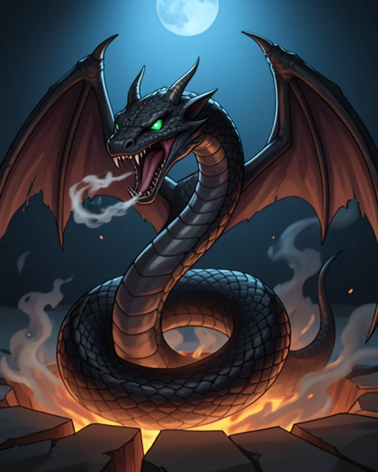 Portrait of The Ebon Serpent