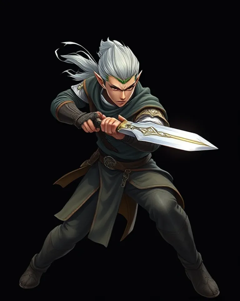 Portrait of Elf Warrior