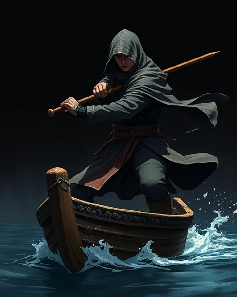 Portrait of Charon, the ferryman