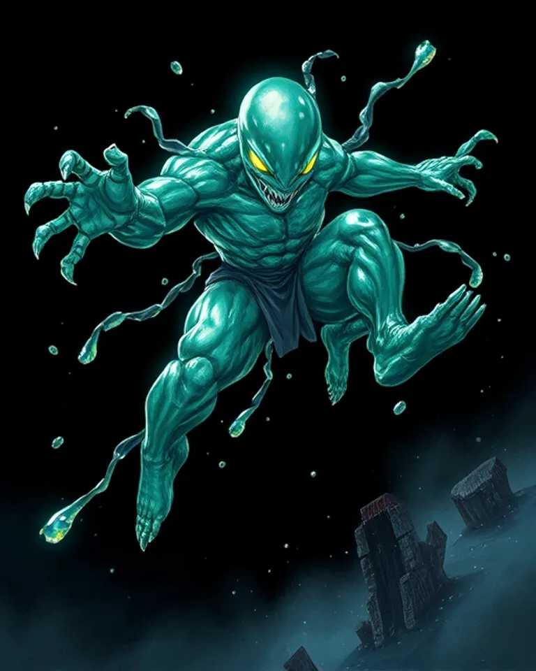 Portrait of Heavy Liquid metal slime