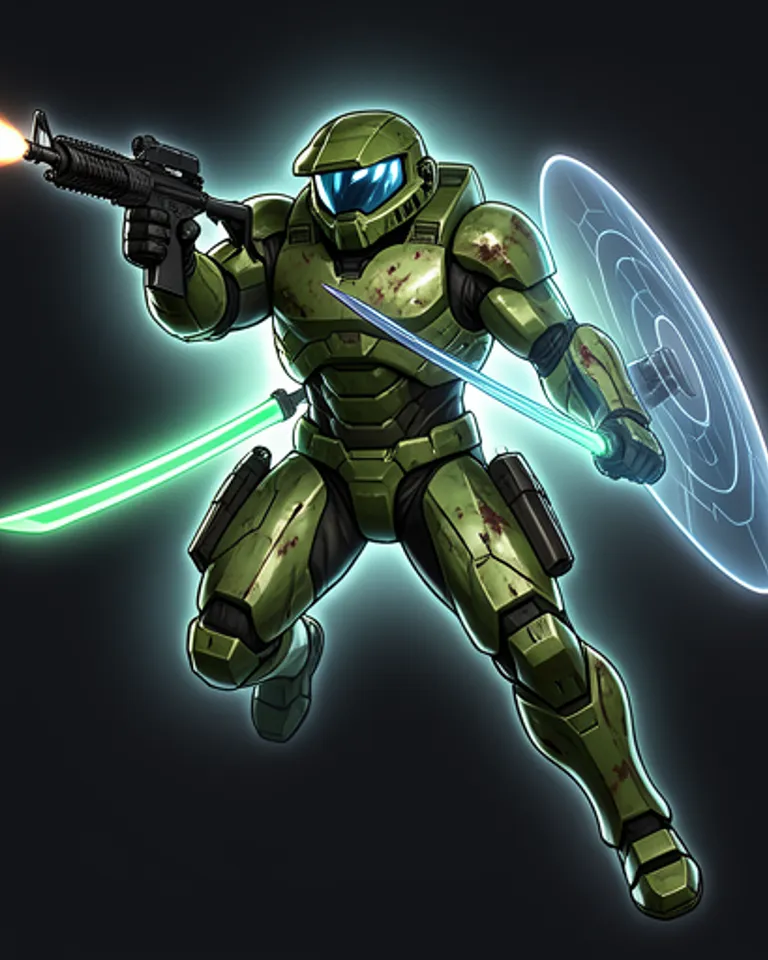 Portrait of Halo Spartan