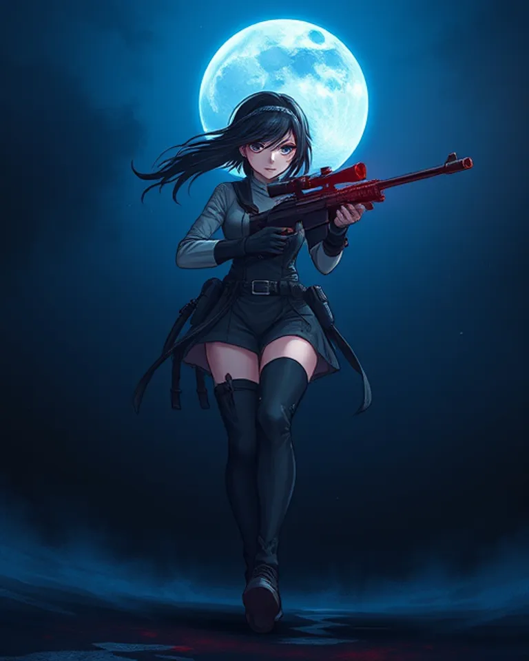 Portrait of deadeye the inevitable sniper