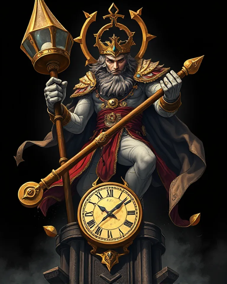 Portrait of Chronos Primordial Time