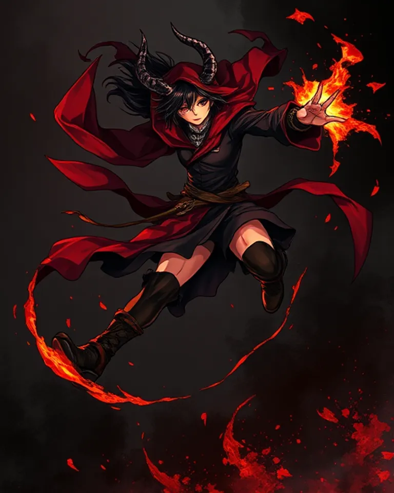 Portrait of Scarlett of The Fire Pits