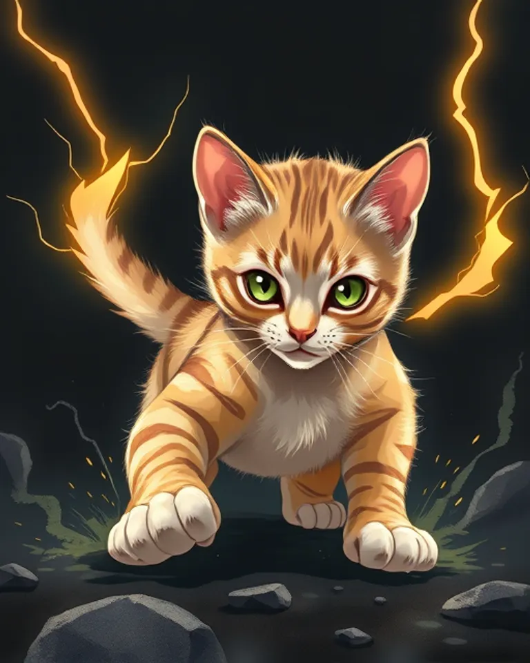 Portrait of Lucky Kitten