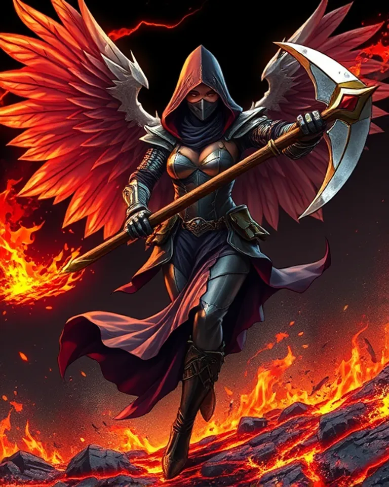 Portrait of Berserk Witch of Magma