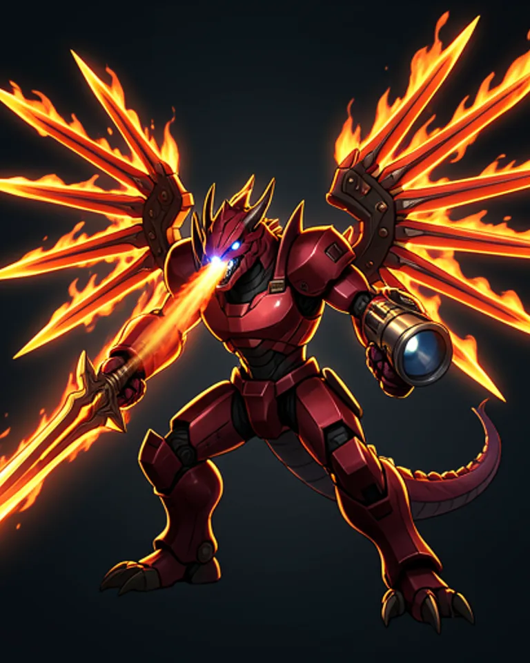 Portrait of Mecha Dragon - Weapon B