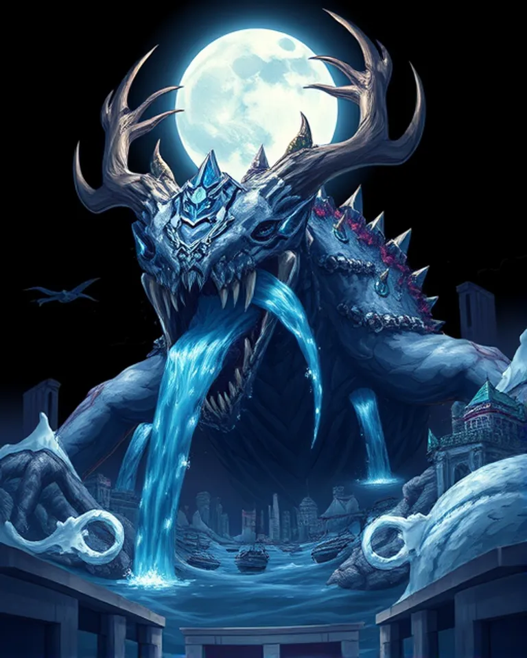 Portrait of Leviamor, King Beneath the Tides