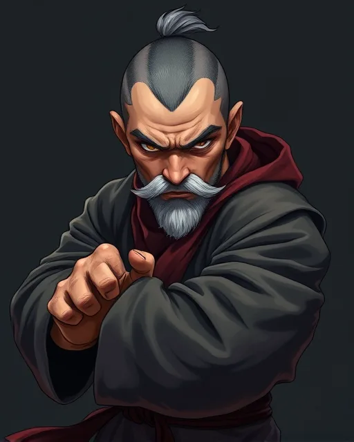 Portrait of Quiet Monk