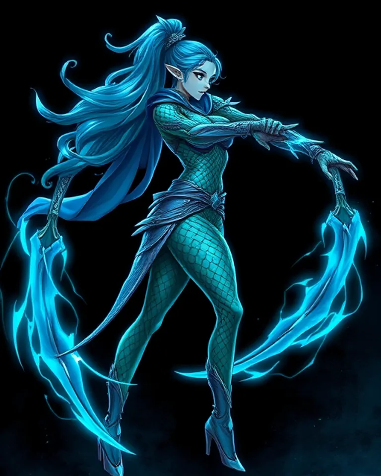 Portrait of Shaulla, The Cerulean Origin