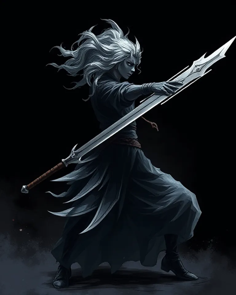 Portrait of shadow ghost