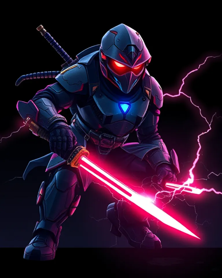 Portrait of Wang the CyberNinja