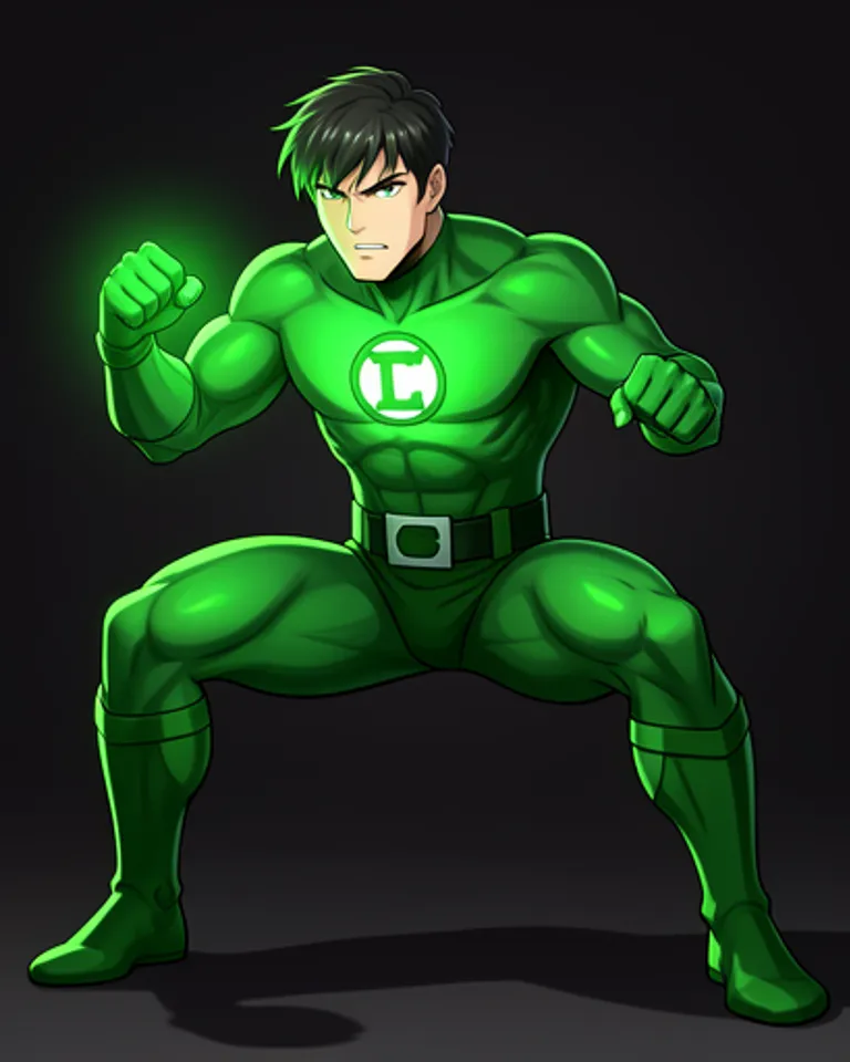 Portrait of Jordan the green lantern 