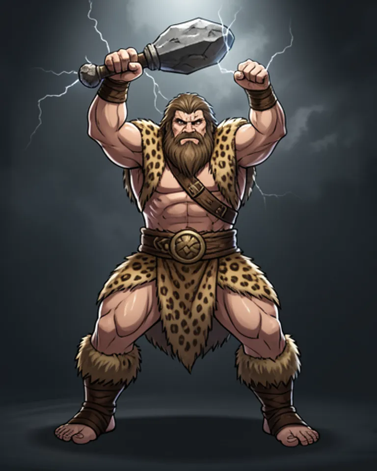 Portrait of First Neanderthal