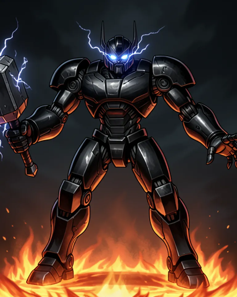 Portrait of Hammer Mech Warrior