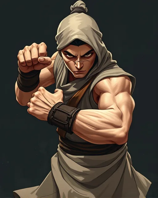 Portrait of Savage Monk