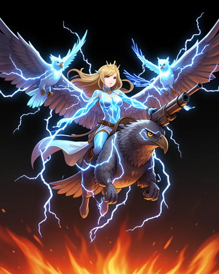 Portrait of Lightning falconer of Lightning