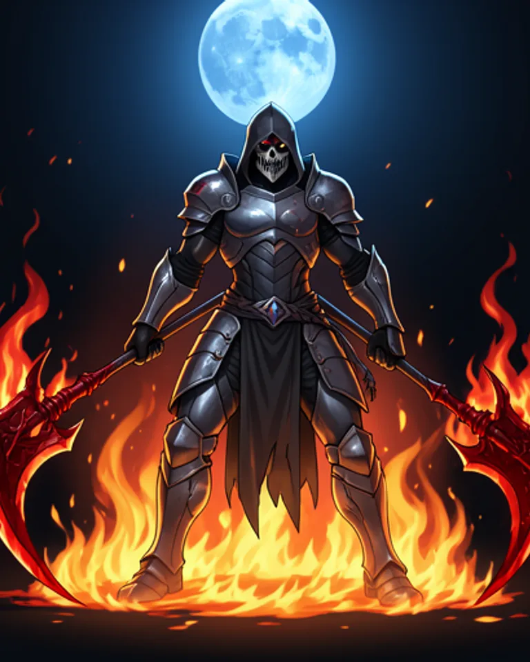 Portrait of Twin Scythe Cosmic Reaper
