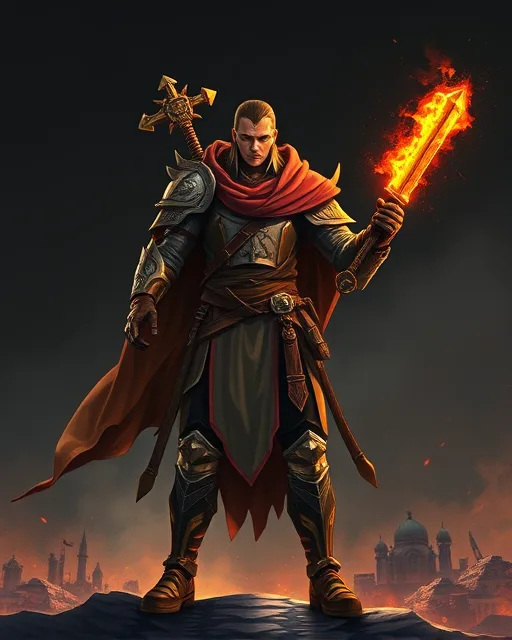 Portrait of Burning Crusader