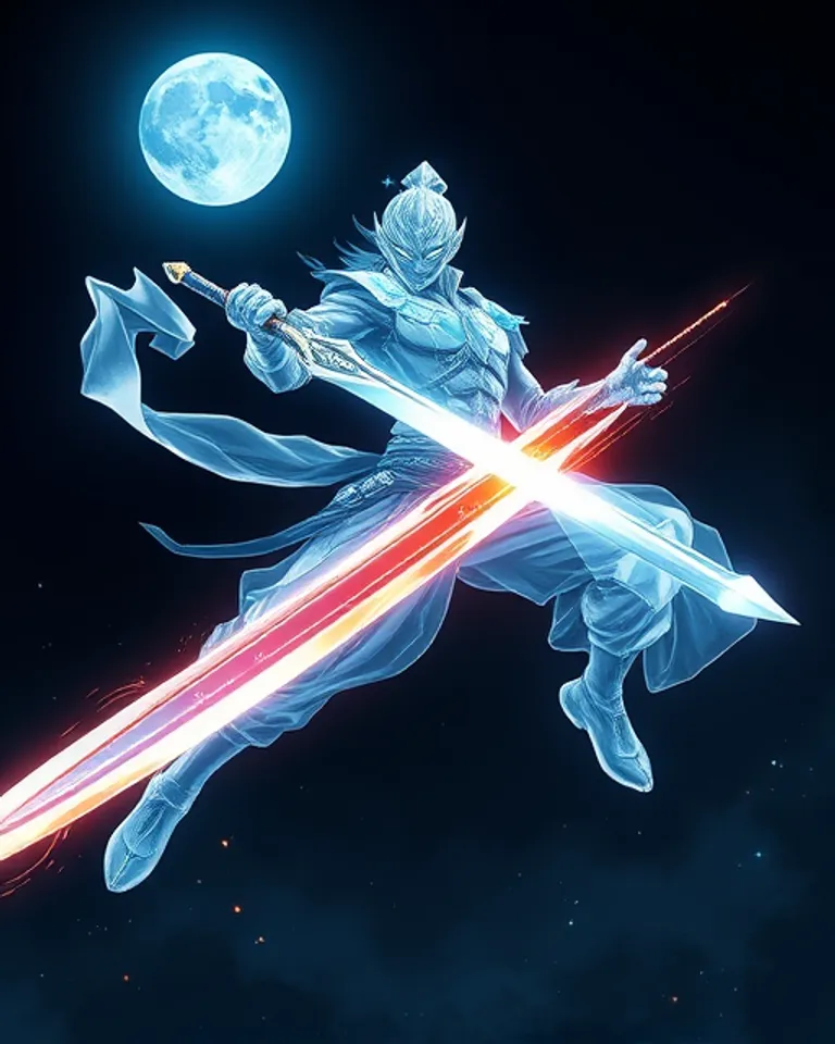 Portrait of The Invisible Diamond Warrior 