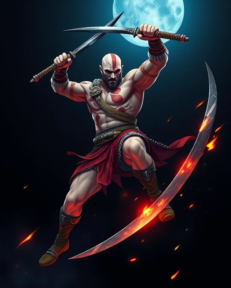 Portrait of Kratos the godkiller