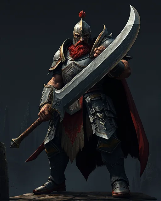 Portrait of Crimson Warrior