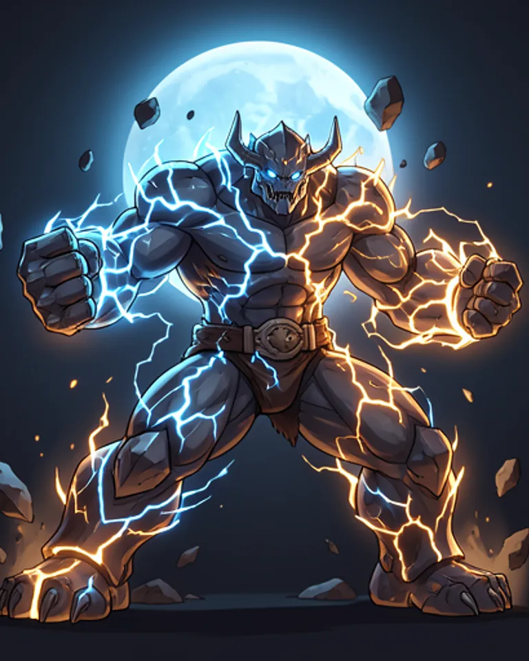 Portrait of Lightning Golem