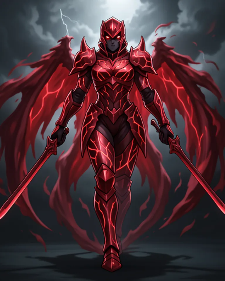 Portrait of Nyxara, The Crimson Endbringer