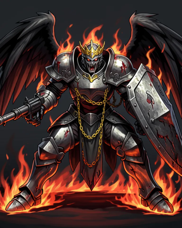 Portrait of Knight of the Red Garden