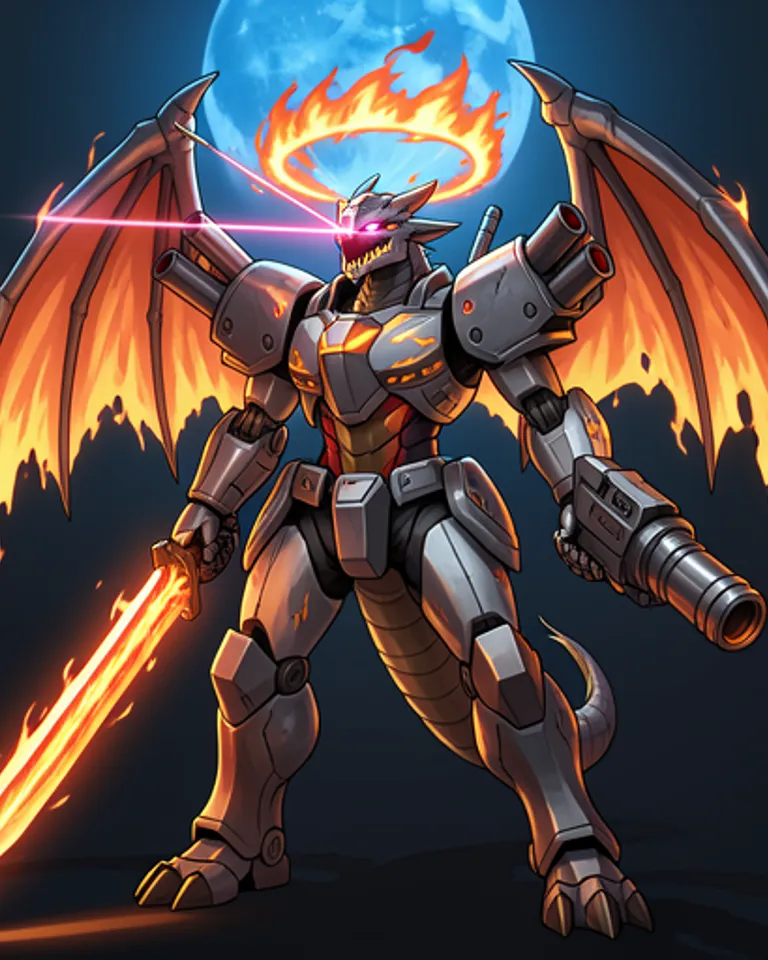 Portrait of Mecha Dragon - Weapon D